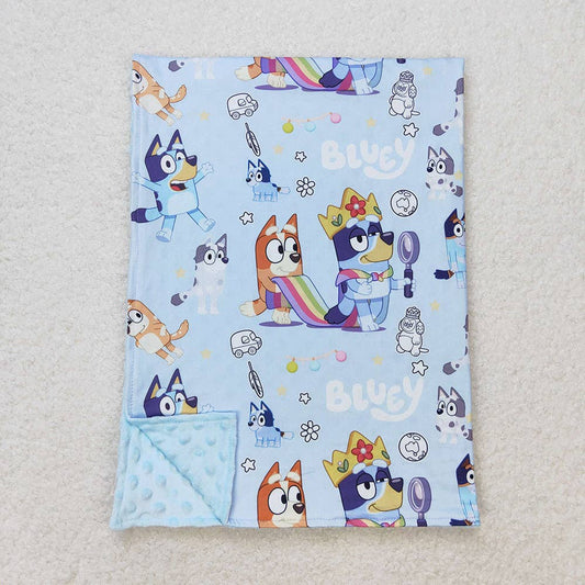 Blue Dogs Minky Toddler Blanket